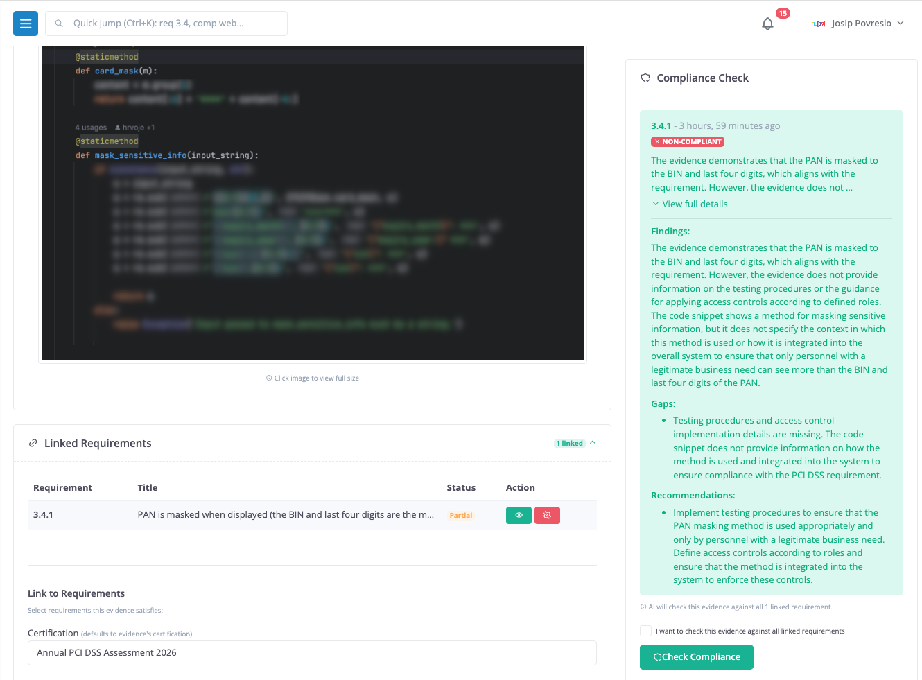 How We Built AI Vision Into PCI DSS Compliance