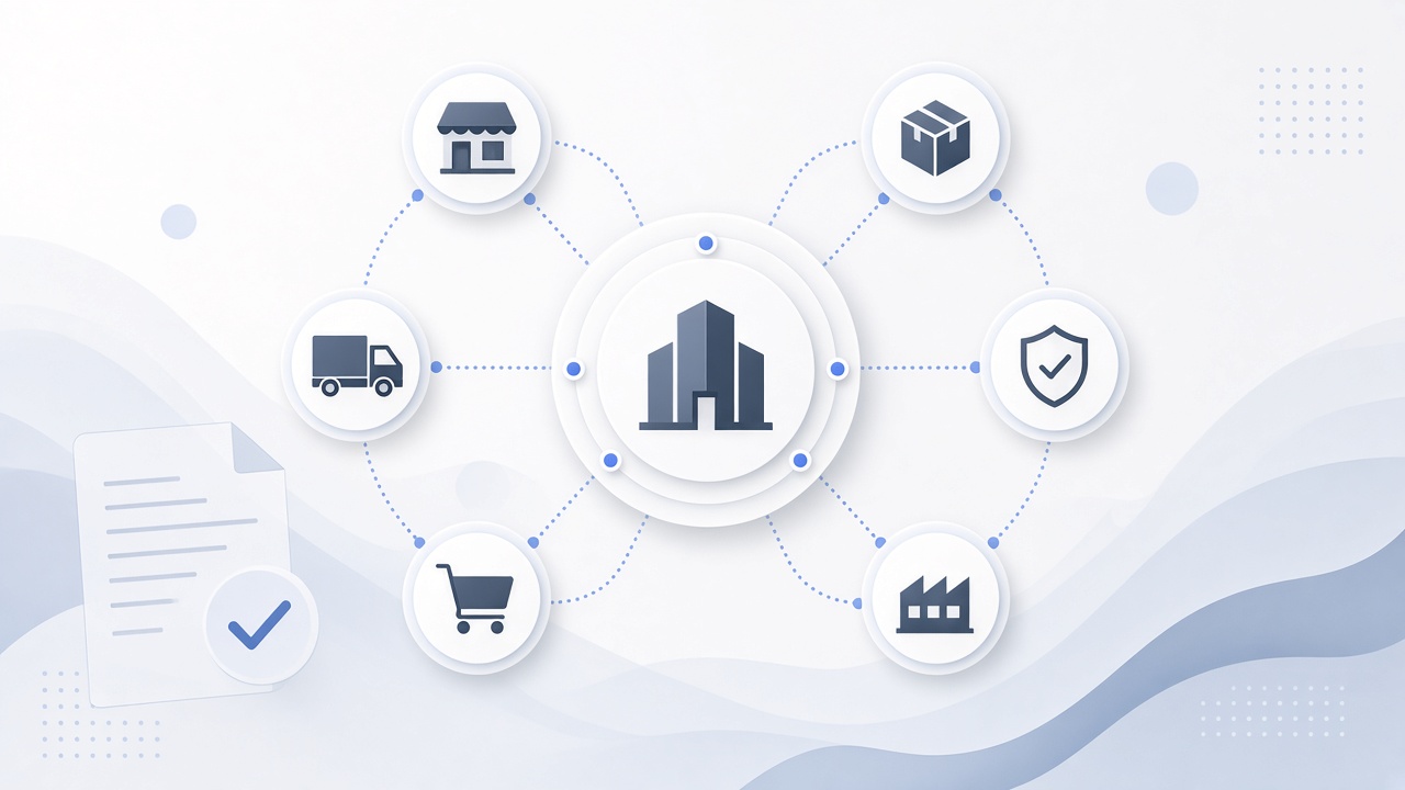 Network of third-party vendors linked to a central business for TPSP management